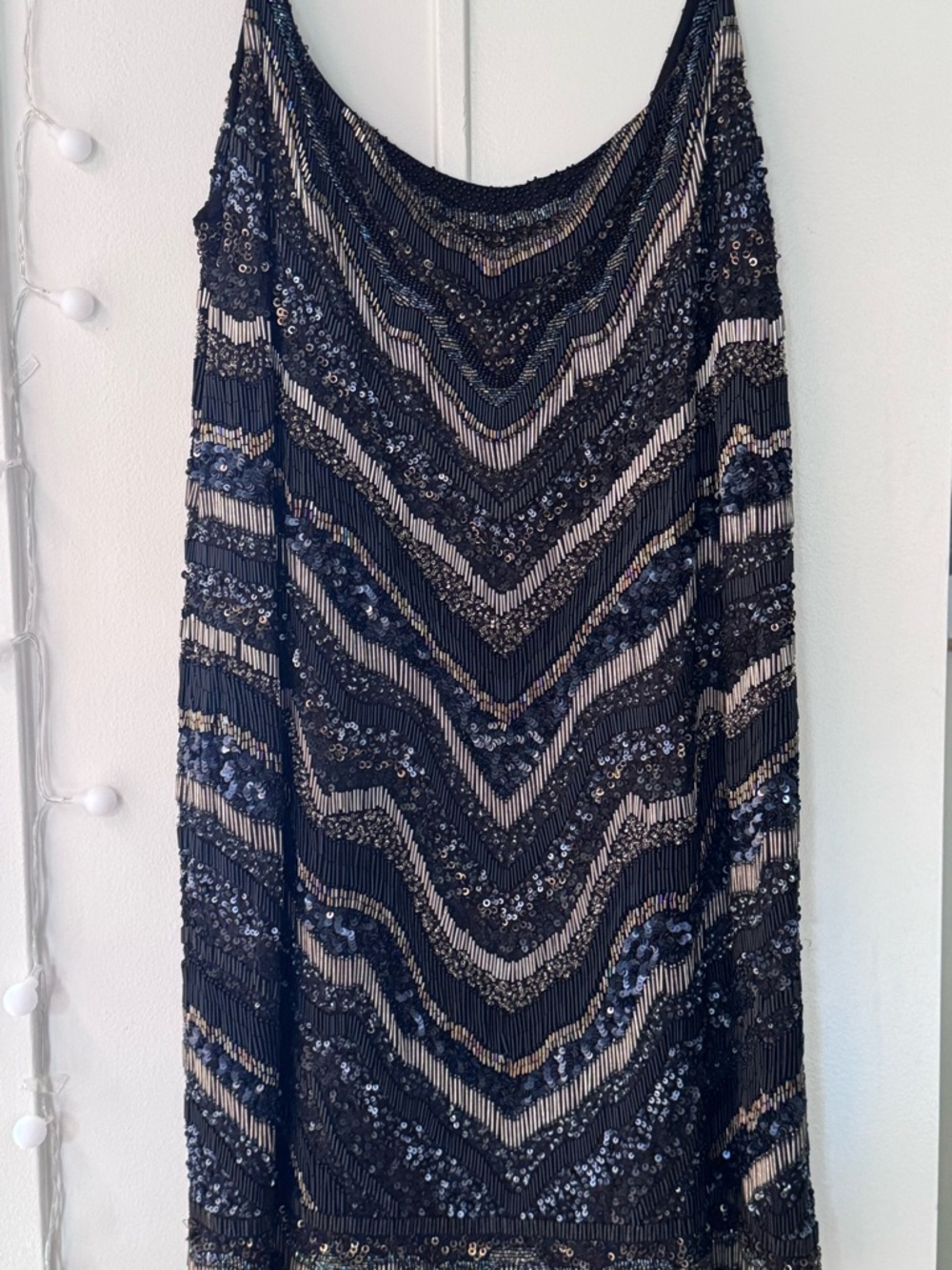 AllSaints Black Hand-Embellished Garment
